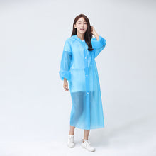 Load image into Gallery viewer, FGHGF Fashion EVA Women Raincoat Thickened Waterproof Rain Coat Women Clear Transparent Camping Waterproof Rainwear Suit
