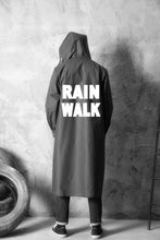 Load image into Gallery viewer, JPZYLFKZL Stylish EVA Black Adult Raincoat Alan Walker Pattern Outdoor Men's Long Style Hiking Poncho Environmental  rain coat
